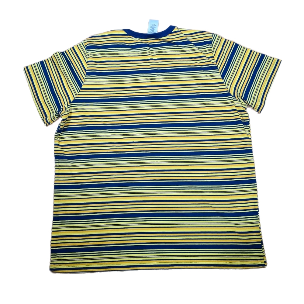 Walt Disney World Yellow And Blue Striped Ringer Tee T-Shirt Retro Size XL EUC - Picture 2 of 6